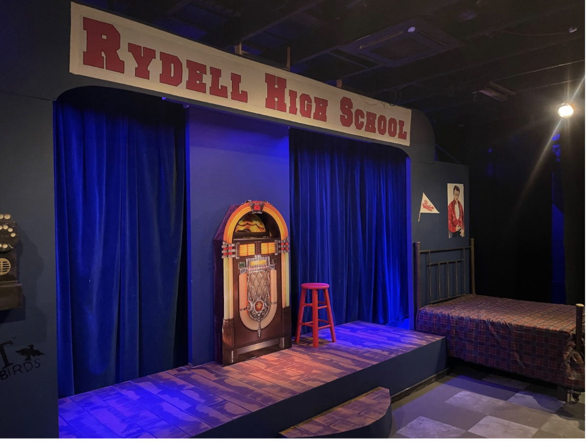 The set of “Nunsense,” a replica of a set that resembles “Grease.” Photo taken by Damon Gallegos on Jan. 19.